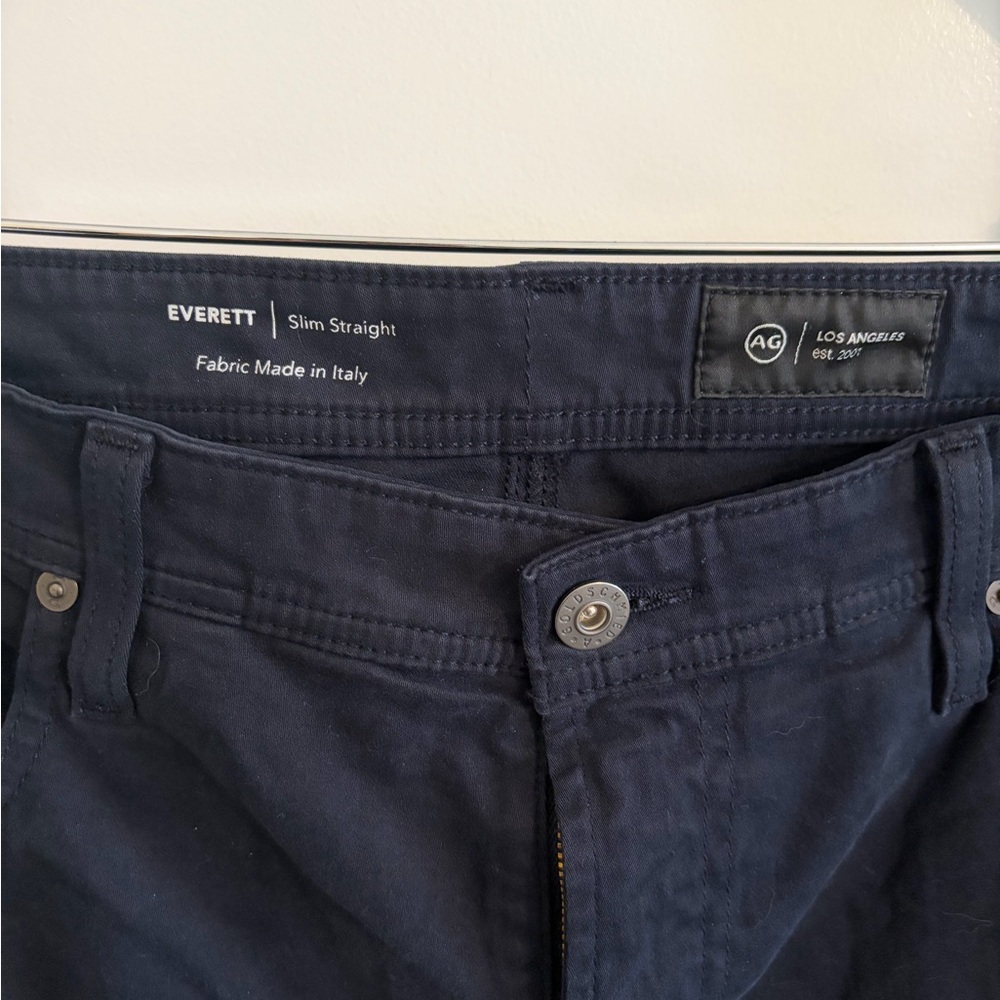 AG Adriano Goldschmied Men's Slim Straight Jeans - Dark Blue